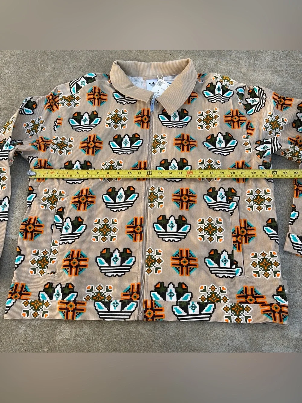 NWT Adidas Monogram Allover Print Loose Coach Jacket - Men’s - JY2996